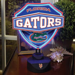 Florida Gators NCAA College Neon Shield Table Lamp