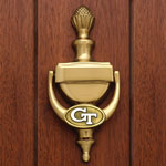 Georgia Tech Yellowjackets NCAA College Brass Door Knocker