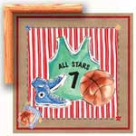 Basketball Jersey - Contemporary mount print with beveled edge