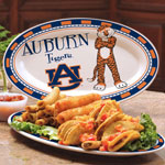 Auburn Tigers NCAA College 12" Ceramic Oval Platter