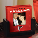 Atlanta Falcons NFL Art Glass Photo Frame Coaster Set