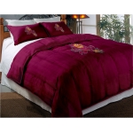 Arizona State Sun Devils College Twin Chenille Embroidered Comforter Set with 2 Shams 64" x 86"