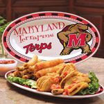 Maryland Terrapins NCAA College 12" Ceramic Oval Platter