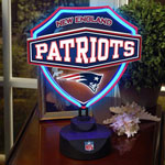 New England Patriots NFL Neon Shield Table Lamp