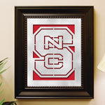 North Carolina State Wolfpack NCAA College Laser Cut Framed Logo Wall Art
