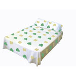 Notre Dame Fighting Irish 100% Cotton Sateen Twin Sheet Set - White