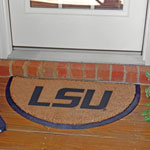 LSU Louisiana State Tigers NCAA College Half Moon Outdoor Door Mat