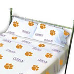 Clemson Tigers Standard Pillowcase - White