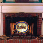 Florida Gators NCAA College Stained Glass Fireplace Screen