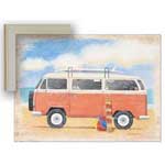 Orange Van - Framed Canvas