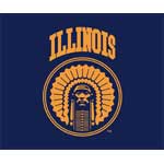 Illinois Illini 60" x 50" Classic Collection Blanket / Throw