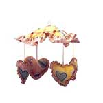 Watercolor Hearts Musical Mobile
