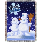 Frosty Friends Holiday 48" x 60" Metallic Tapestry Throw