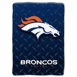 Denver Broncos NFL "Diamond Plate" 60' x 80" Raschel Throw