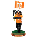 Tennessee Vols NCAA College Flag Holding Mascot Figurine