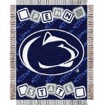 Penn State Nittany Lions NCAA College Baby 36" x 46" Triple Woven Jacquard Throw