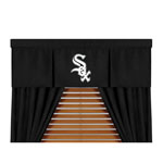 MLB Microsuede Black Window Drapes