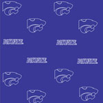Kansas State Wildcats Ruffled Bedskirt - Purple