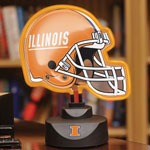 Illinois Illini NCAA College Neon Helmet Table Lamp