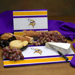 Minnesota Vikings NFL Glass Cutting Board Set