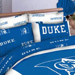 Duke Blue Devils 100% Cotton Sateen Standard Pillowcase - Blue