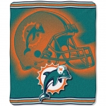 Miami Dolphins NFL "Tonal" 50" x 60" Super Plush Throw