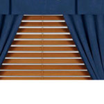 MLB Microsuede Blue Window Drapes