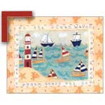 Ocean Sails - Contemporary mount print with beveled edge