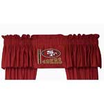 San Francisco 49ers Locker Room Window Valance