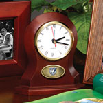 Tampa Bay Lightning NHL Brown Desk Clock