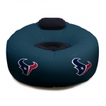 Houston Texans NFL Vinyl Inflatable Chair w/ faux suede cushions