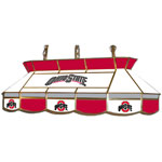 Ohio State Buckeyes Teardrop Stained Glass Billiard Light