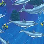 Dolphins Fabric by the Yard