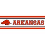 Arkansas Razorbacks Narrow Wallpaper Border