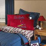 St. Louis Cardinals Team Denim Toss Pillow