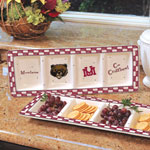 Montana Grizzlies NCAA College Gameday Ceramic Relish Tray