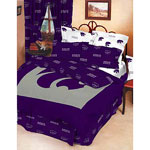 Kansas State Wildcats 100% Cotton Sateen Queen Bed-In-A-Bag