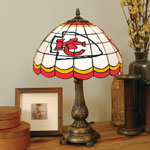 Kansas City Chiefs NFL Stained Glass Tiffany Table Lamp