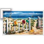 Splashes of Joy - Contemporary mount print with beveled edge