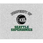 Seattle SuperSonics 58" x 48" "Property Of" Blanket / Throw