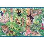 Rainforest Creatures Wall Border