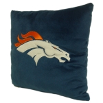 Denver Broncos NFL 16" Embroidered Plush Pillow with Applique