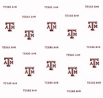 Texas A&M Aggies Fitted Crib Sheet - White