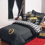 Boston Bruins Full Comforter / Sheet Set