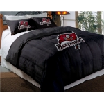 Tampa Bay Buccaneers NFL Twin Chenille Embroidered Comforter Set with 2 Shams 64" x 86"