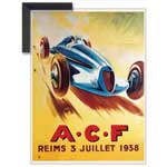 A.C.F. - Vintage Race Car - Framed Print