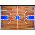 39" x 58" Basketball Court Rug