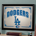 Los Angeles Dodgers MLB Framed Glass Mirror