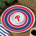 Philadelphia Phillies MLB 14" Round Melamine Chip and Dip Bowl