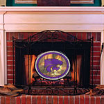 Kansas State Wildcats NCAA College Stained Glass Fireplace Screen